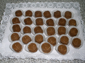 Bombones de chocolate caseros