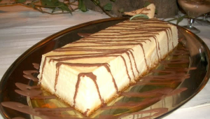 Flan de coco y chocolate